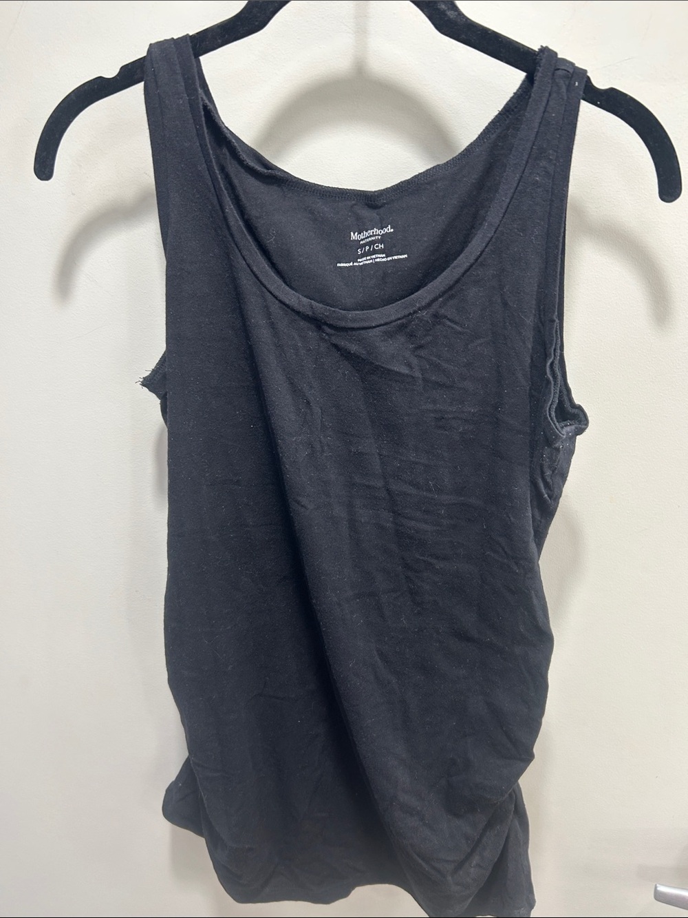Motherhood Maternity Black Scoop Neck Maternity Tank